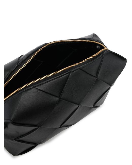 Bottega Veneta Black Cassette Small Leather Crossbody Bag