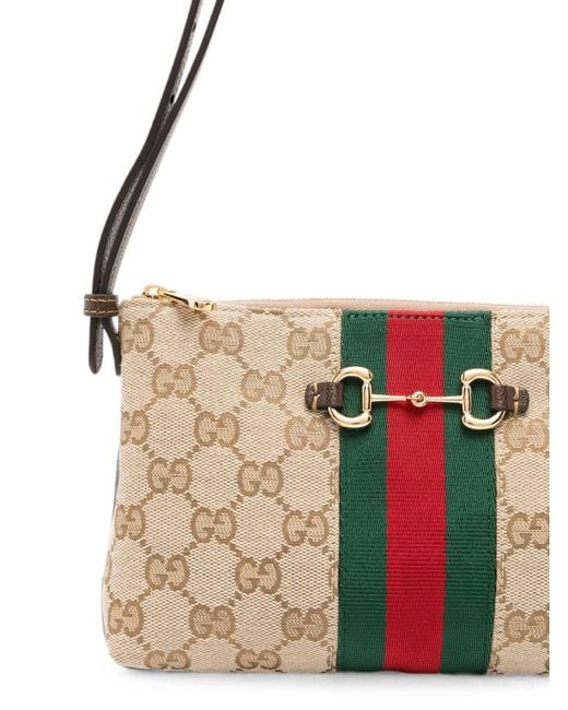 Gucci White Shoulder Bag With Horsebit