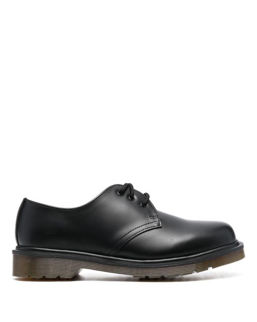 Dr. Martens Black 1461 Narrow Plain-welt Smooth-leather Shoes