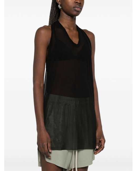 Top Halter di Rick Owens in Black