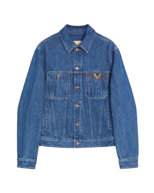 Valentino Blue Vgold Jacket for men