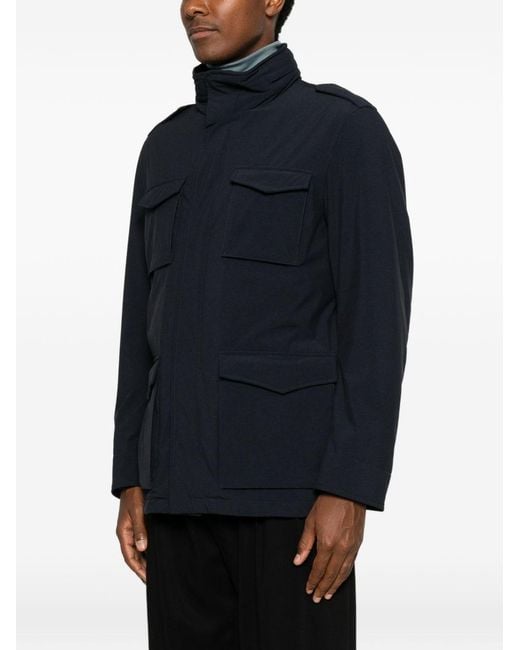 Herno Blue Ultralight Field Jacket for men