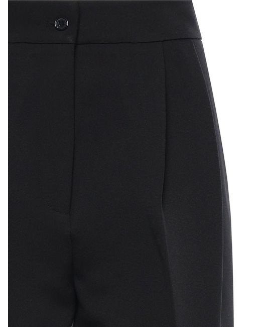 Frankie Shop Black Doyer Pleated Trousers