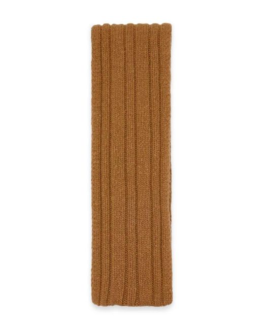 The Row Brown Amos Wool Scarf