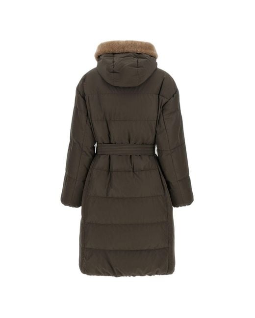 Brunello Cucinelli Gray Long Down Jacket
