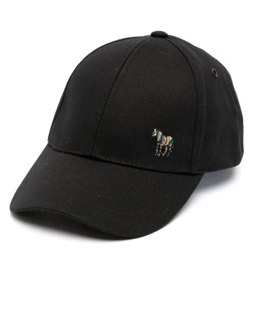 PS by Paul Smith Black Zebra-embroidered Baseball Cap for men