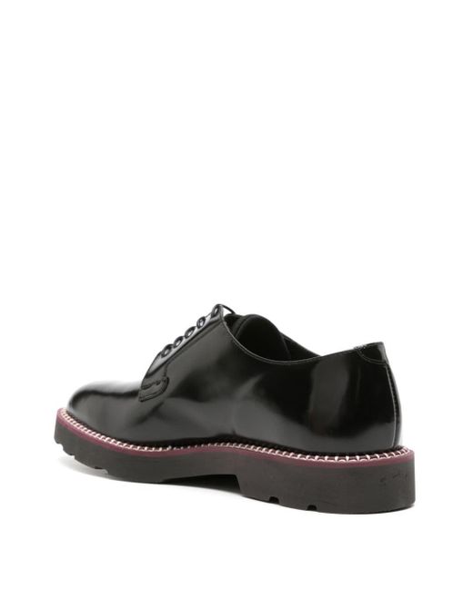 Paul Smith Black Ras Leather Derby Shoes for men