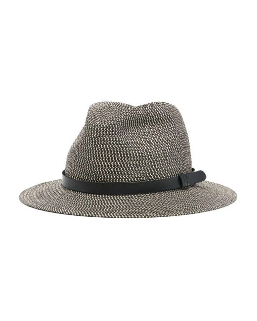 Emporio Armani Gray Fedora Hat