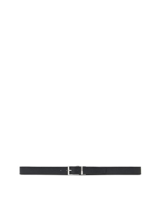 Emporio Armani White Leather Card Case And Belt Set for men