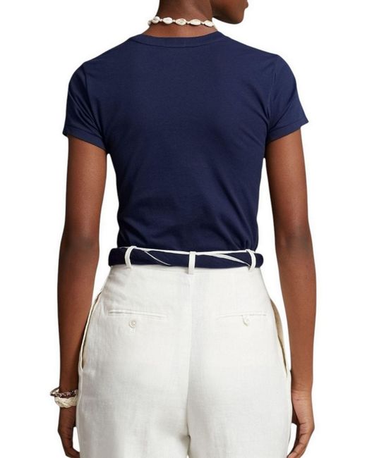 Polo Ralph Lauren Blue Cotton T-Shirt
