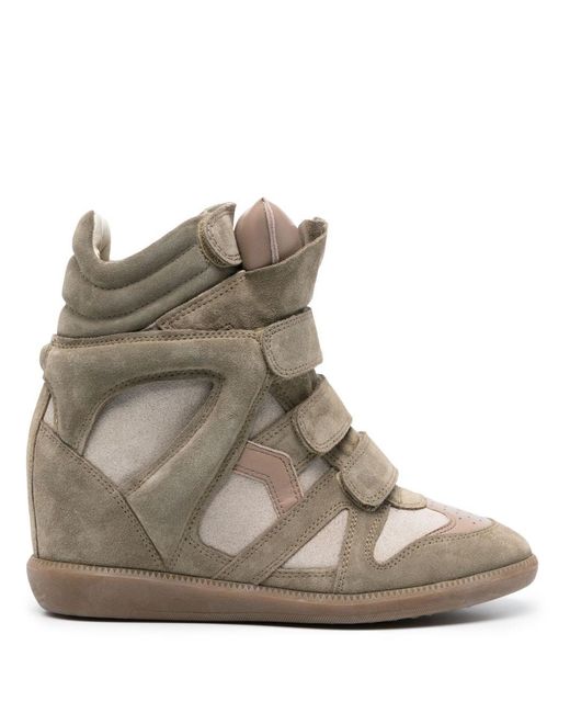 Isabel Marant Brown Bekett Leather Sneakers