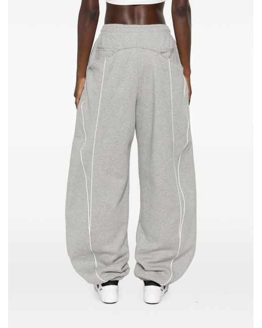 The Attico Gray Cotton Trousers