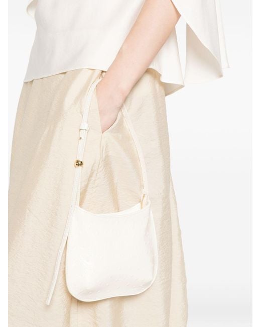 Jacquemus White Le Petit Bisou Leather Shoulder Bag