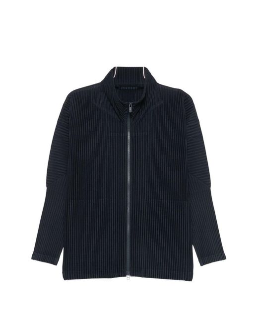 Homme Plissé Issey Miyake Blue Plested Shirt for men