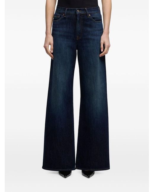 7 For All Mankind Blue Lotta Tailorless Denim Jeans
