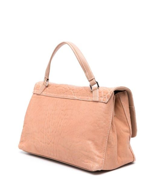 Zanellato Pink Postina Leather Tote Bag