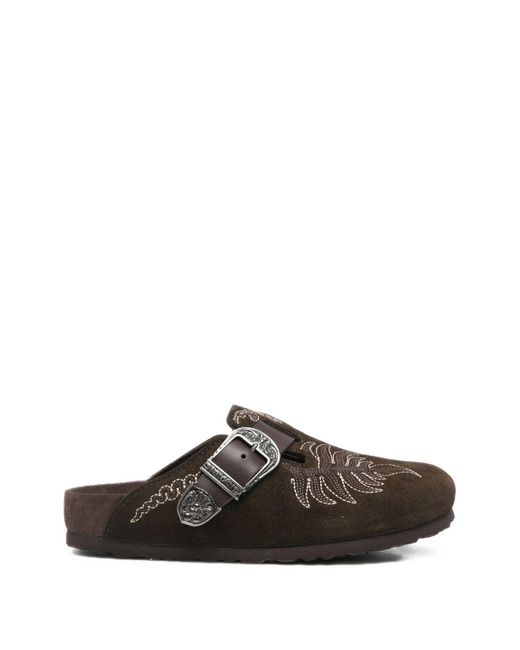BIRKENSTOCK BY ETRO Brown Boston Slippers By