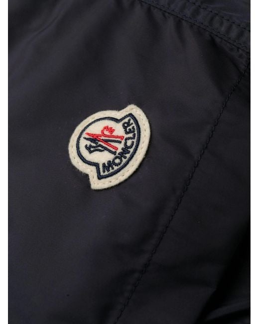 Moncler Black Logo Swimshorts for men