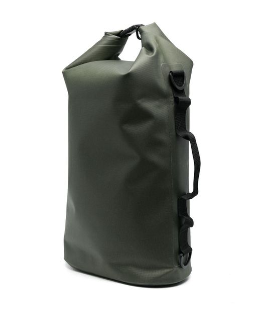 Filson Black Dry Logo One Shoulder Backpack for men