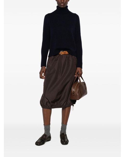 Base London Blue Wool Turtle-Neck Sweater