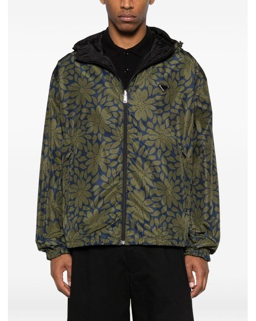 Prada Black Re-Nylon Down Jacket for men