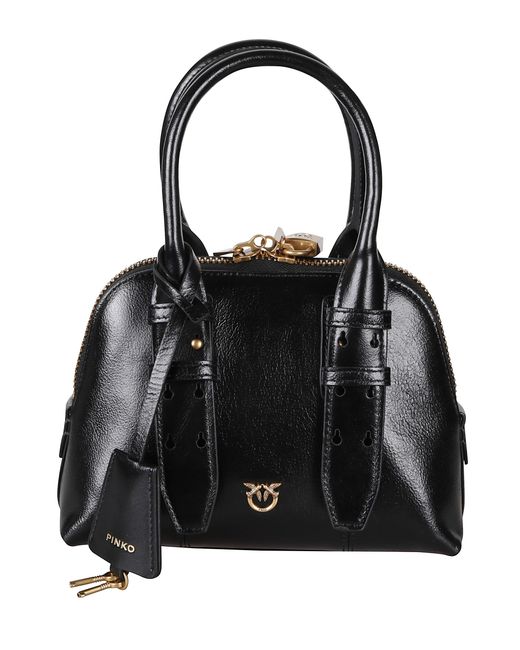 Pinko Black Mini Bowling Bag