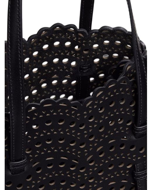 Alaïa Black Mina 25 Leather Handbag