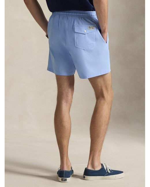 Polo Ralph Lauren Blue Swim Boxer Shorts With Logo for men