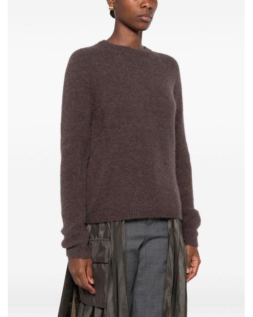 Base London Brown Wool Crewneck Sweater