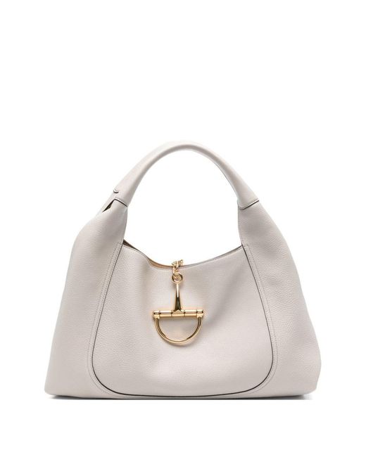 Gucci White Softbit Leather Shoulder Bag