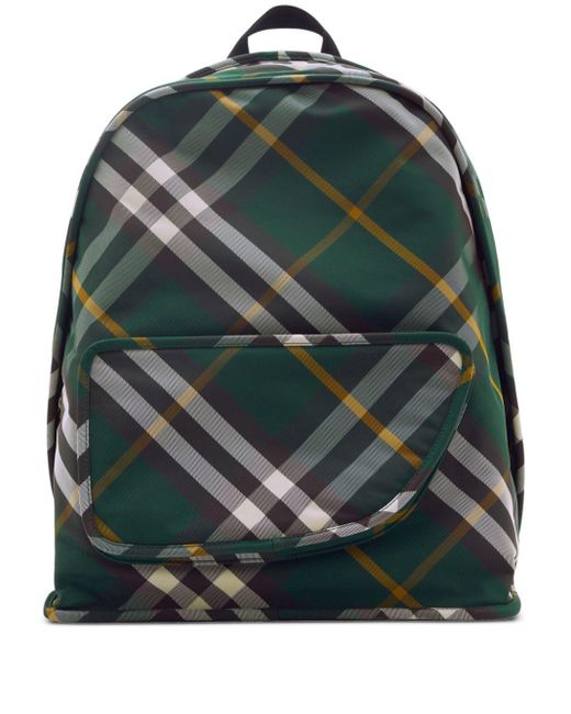 Burberry Green Shield Large Backpack for men