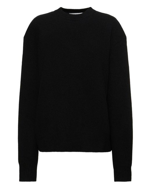 Frankie Shop Black Rafaela Wool Oversized Sweater