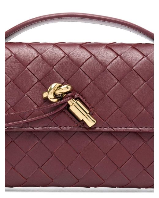 Bottega Veneta Purple Clutch Long Andiamo