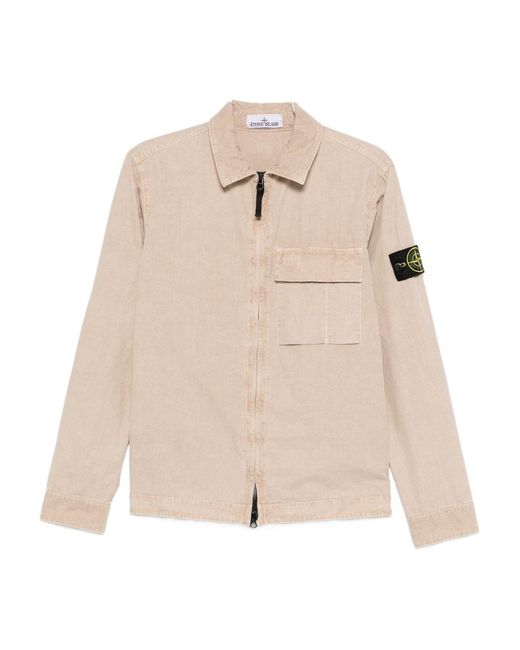 Stone Island Natural Cotton Shirt for men