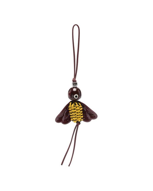 Loewe Metallic Blombee Leather Charm