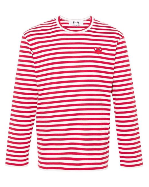 COMME DES GARÇONS PLAY Red Emblem Heart Cotton T-Shirt