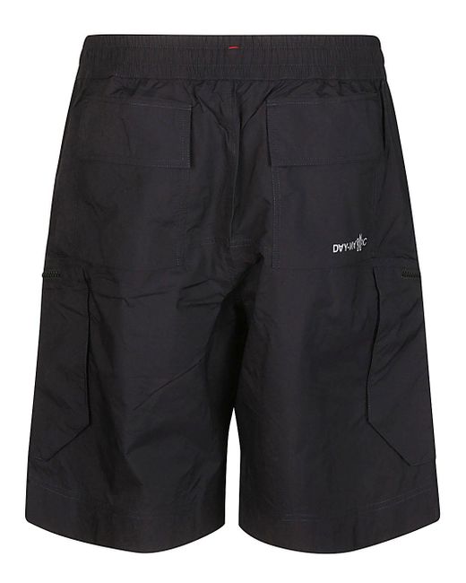 3 MONCLER GRENOBLE Black Bermuda Shorts With Pockets for men