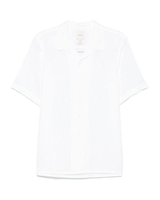 Calvin Klein White Short-Sleeves Shirt for men