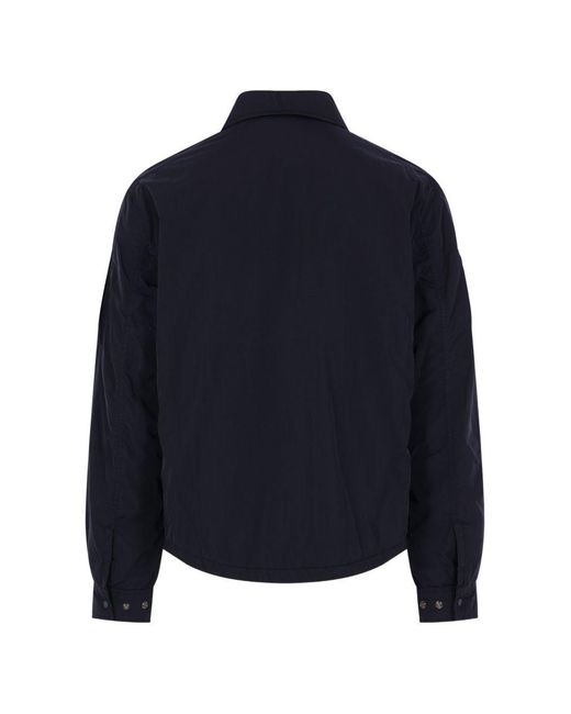 C P Company Blue Chrome-R Nylon Overshirt for men