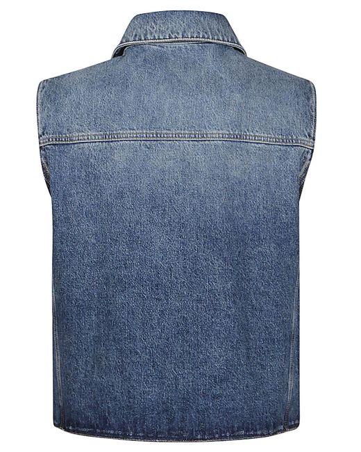 Givenchy Blue Cotton Vest for men