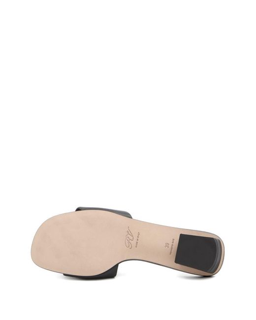 Roger Vivier White Leather Sandals