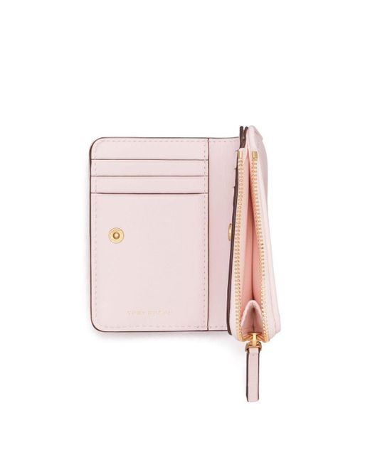 Tory Burch Pink Kira Leather Bifold Wallet