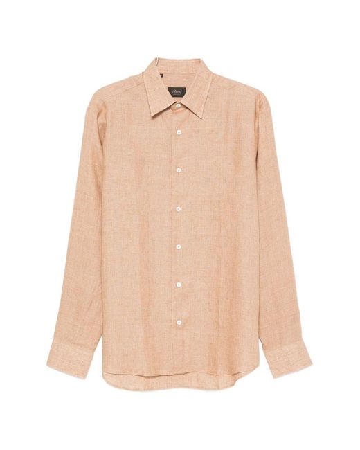 Brioni Natural Linen Shirt for men