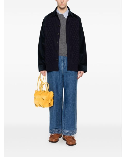Loewe Black Knitted Cotton Overshirt for men
