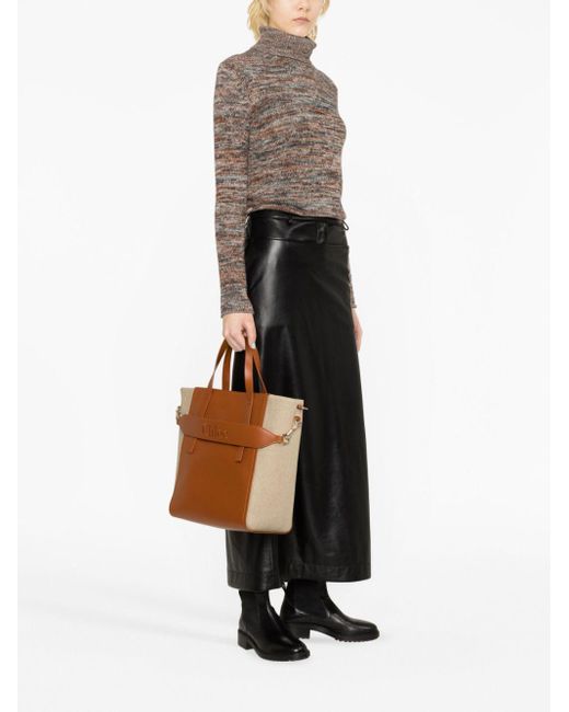 Chloé Brown Sense Medium Shopping Bag