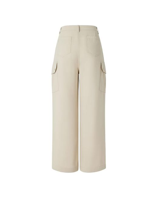 Pinko White Cotton Trousers