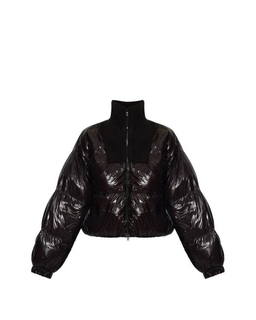 DIESEL Black Short Puffer Down Jacket