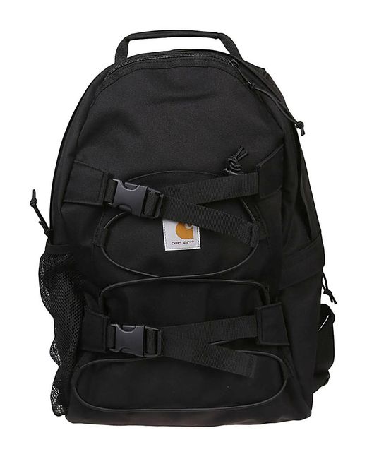 Carhartt Black Zip-Up Backpack With Logo Patch for men