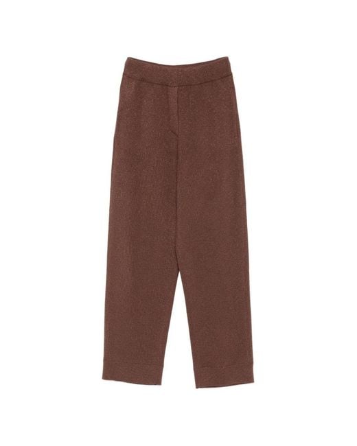 Brunello Cucinelli Brown Cashmere Trousers