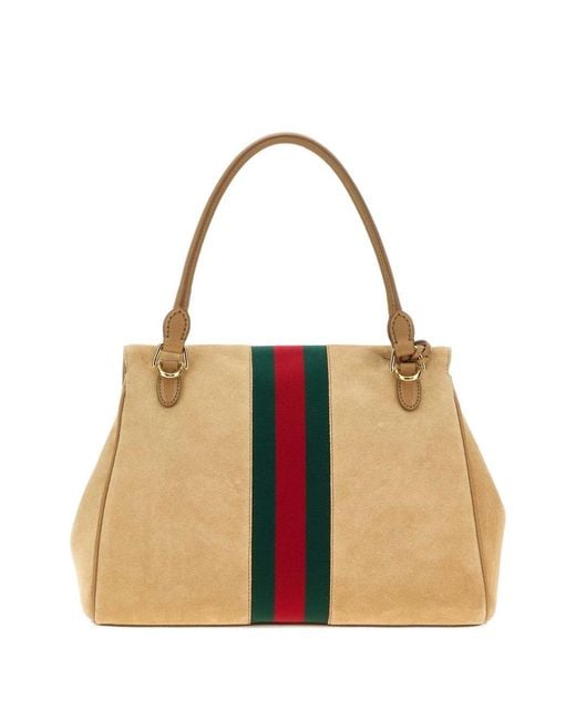 Gucci Natural Paparazzo Medium Leather Handbag